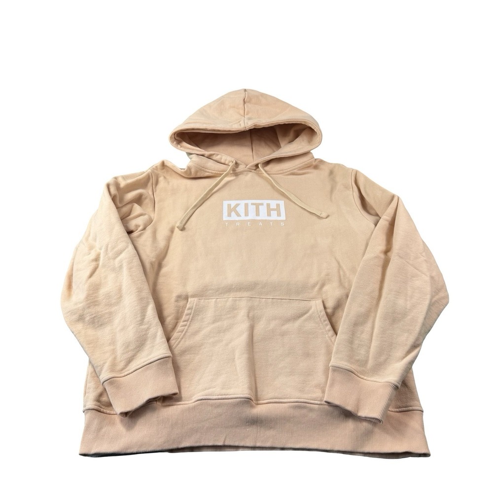 Kith Peach Orange Heavy Cotton Treats Hoodie Size Mens 2XL XXL
